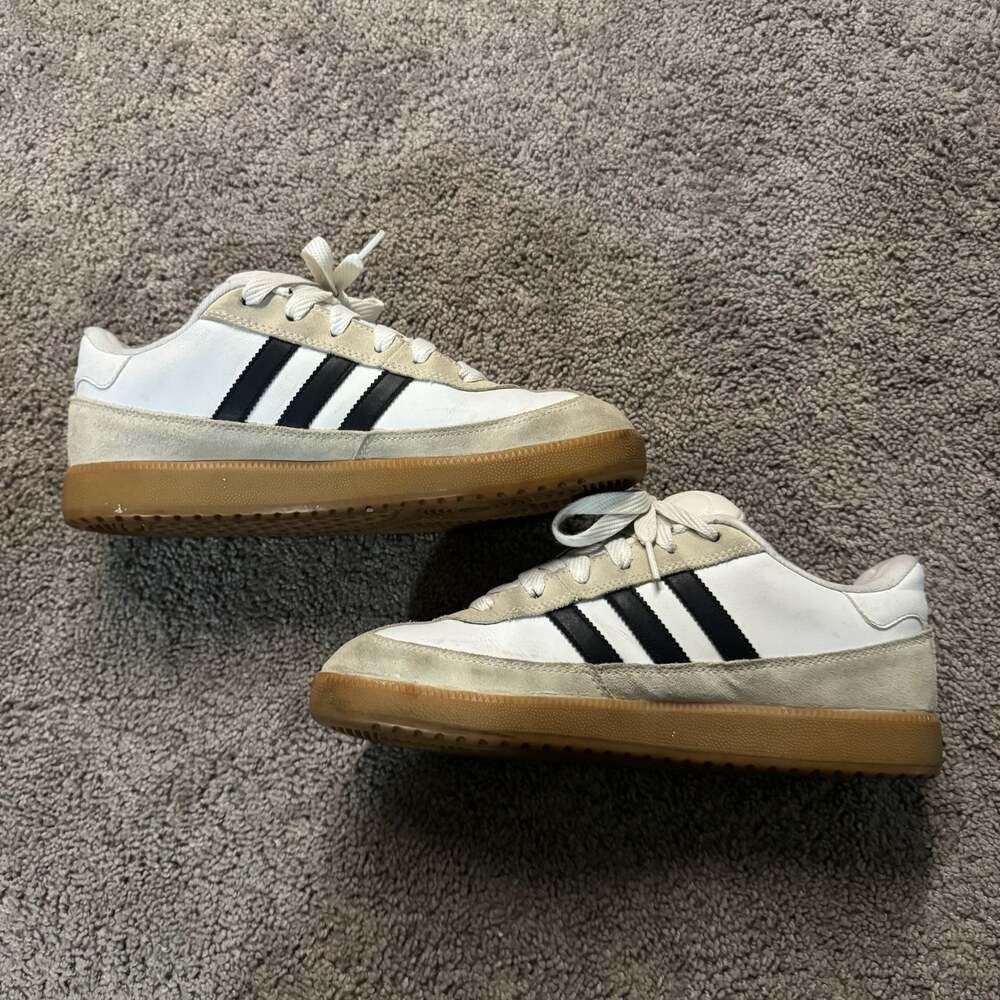 Adidas Samba ADV Skate Shoes White Black Gum Size 9.5 - Picture 3 of 7